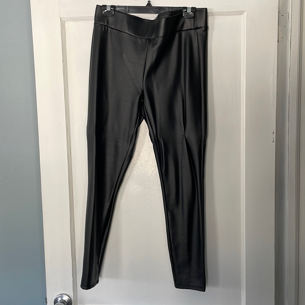 Ann Taylor Loft imitation leather leggings.